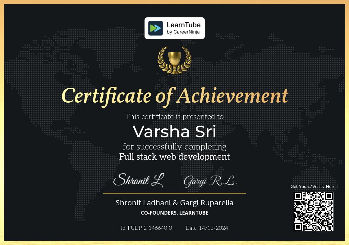 Varsha Sri | Portfolio